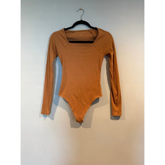 American Eagle Long Sleeve Ribbed Bodysuit – Size Small - Picture 1 of 3